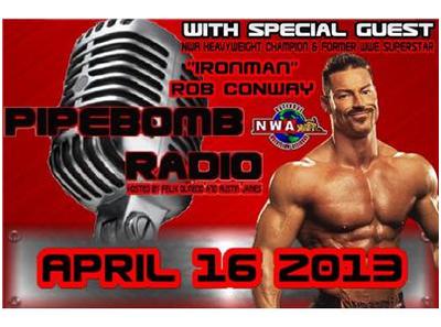 Nwa World champ Rob Conway joins us tonight!!! 04/16 by PIPE BOMB RADIO  NETWORK | Sports